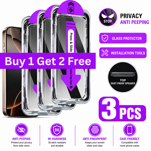 Privacy tempered glass screen - tempered,