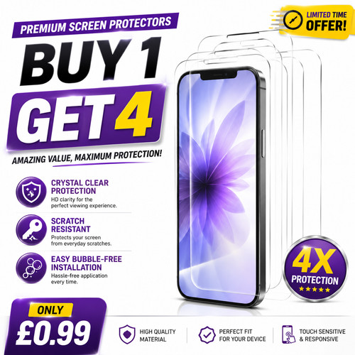 Tempered glass screen - tempered,