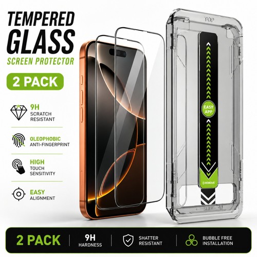 2pack tempered glass - tempered, screen