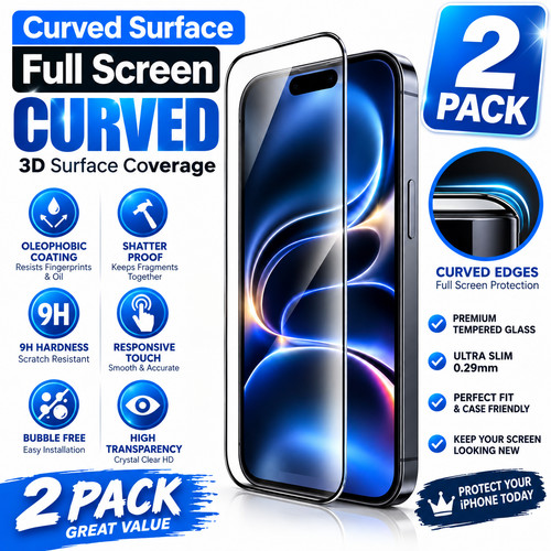 2pack tempered glass screen - tempered,