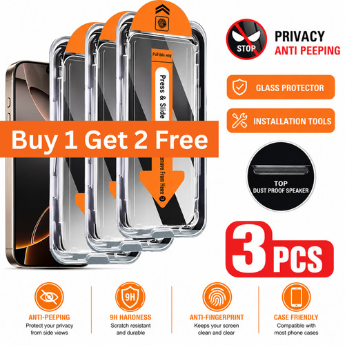 Privacy tempered glass - glass, screen